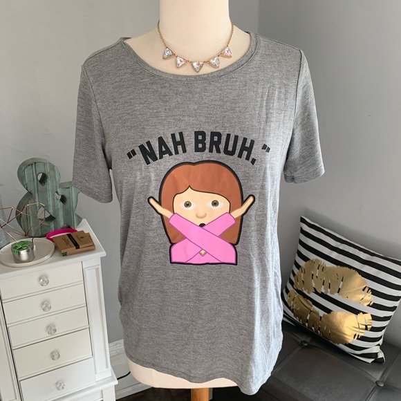 Freeze Tops - Nah bruh T shirt size xl